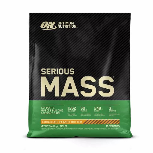 Optimum Nutrition Serious Mass Gainer Chocolate Peanut Butter 5.45 kg (16 Servings) | PZS-167489