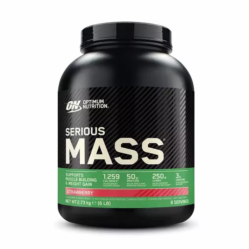 Optimum Nutrition Serious Mass Gainer Strawberry 2.73 kg (8 Servings) | BKH-865307